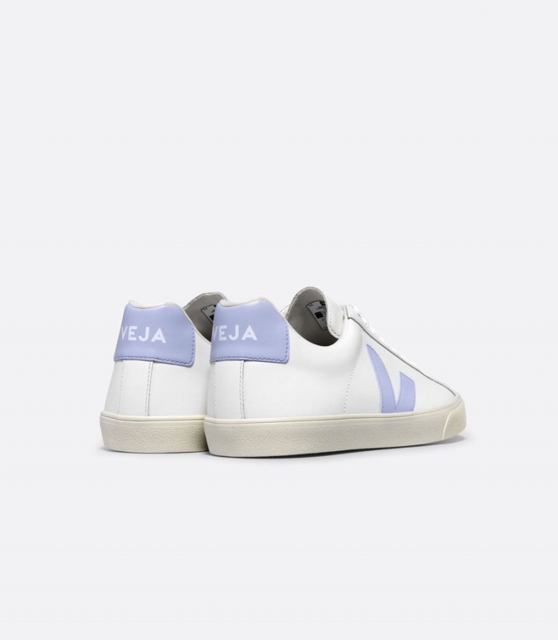 Veja Esplar Deri Swan Erkek Kısa Ayakkabı Beyaz Mavi | GJJ7763TL